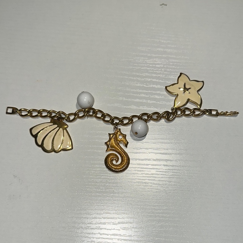 Charm Bracelet with Sea Motifs